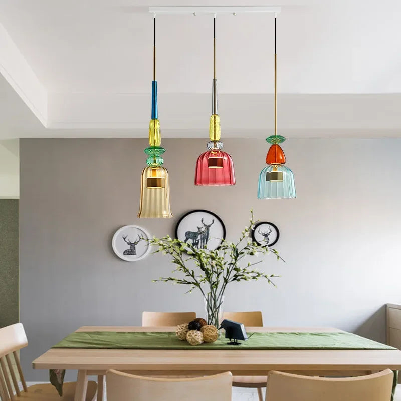 Moderne Hanglamp Macaron Kleur voor Woonkamer en Eetkamer 3