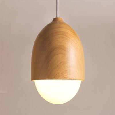 Moderne Hanglamp met Natuurlijke Houten Accenten 3