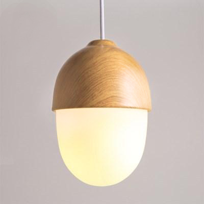 Moderne Hanglamp met Natuurlijke Houten Accenten 4