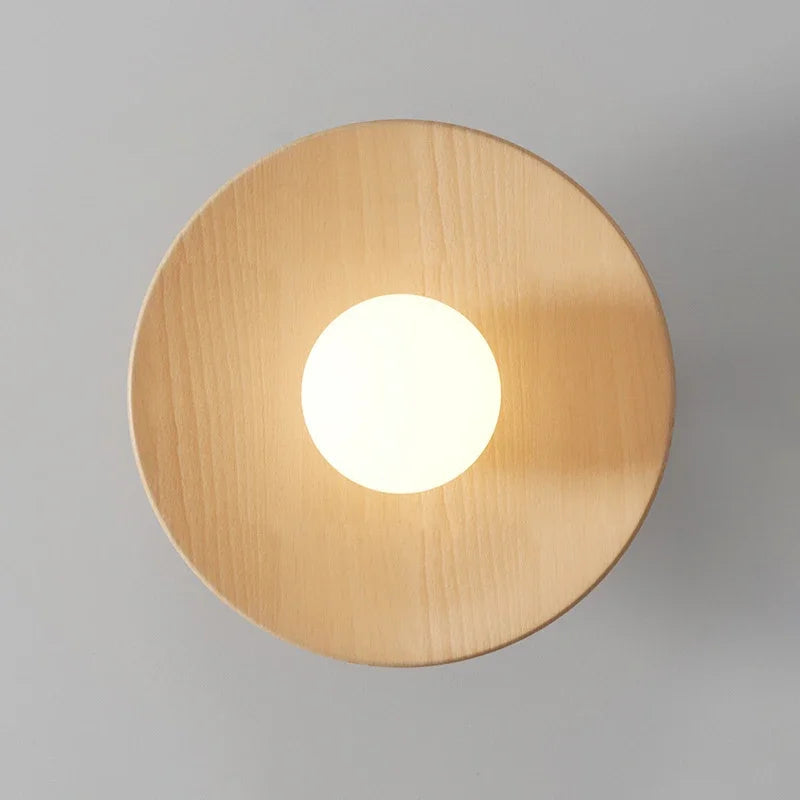 Moderne Houten Plafondlamp Bal Hanglamp 4