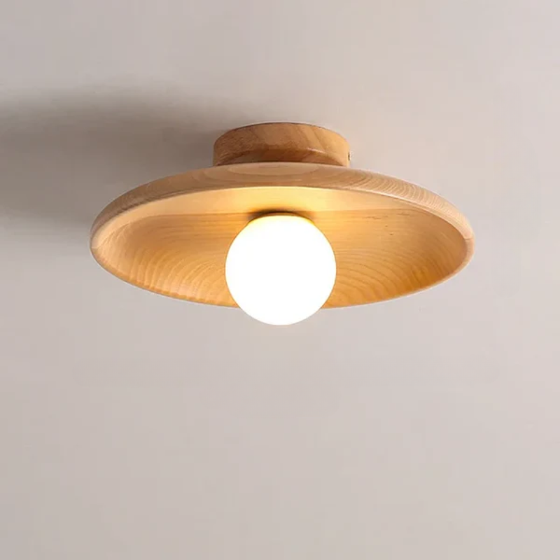Moderne Houten Plafondlamp Bal Hanglamp 7