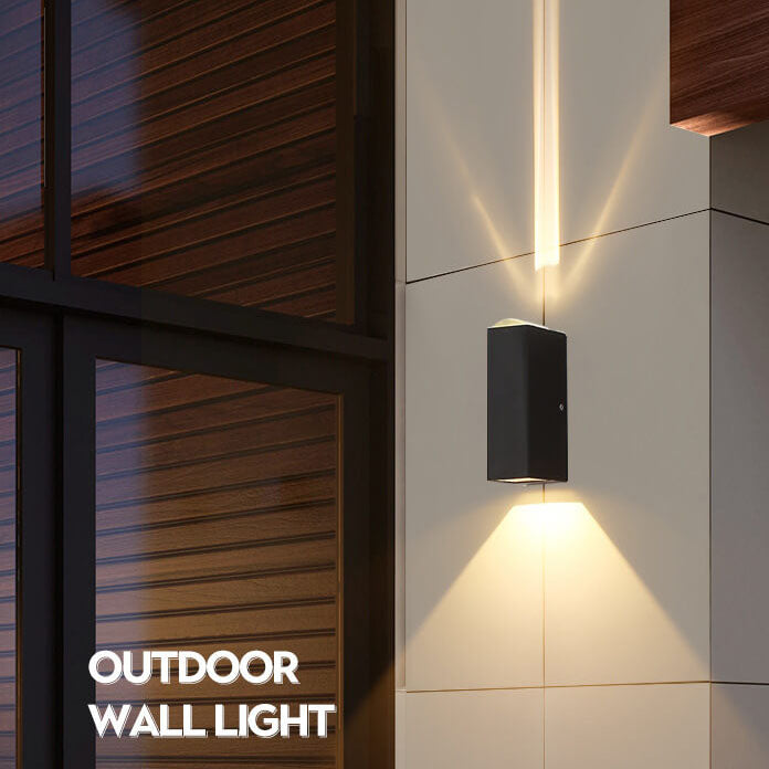 Moderne LED Buiten Wandlamp Rechthoekig 8