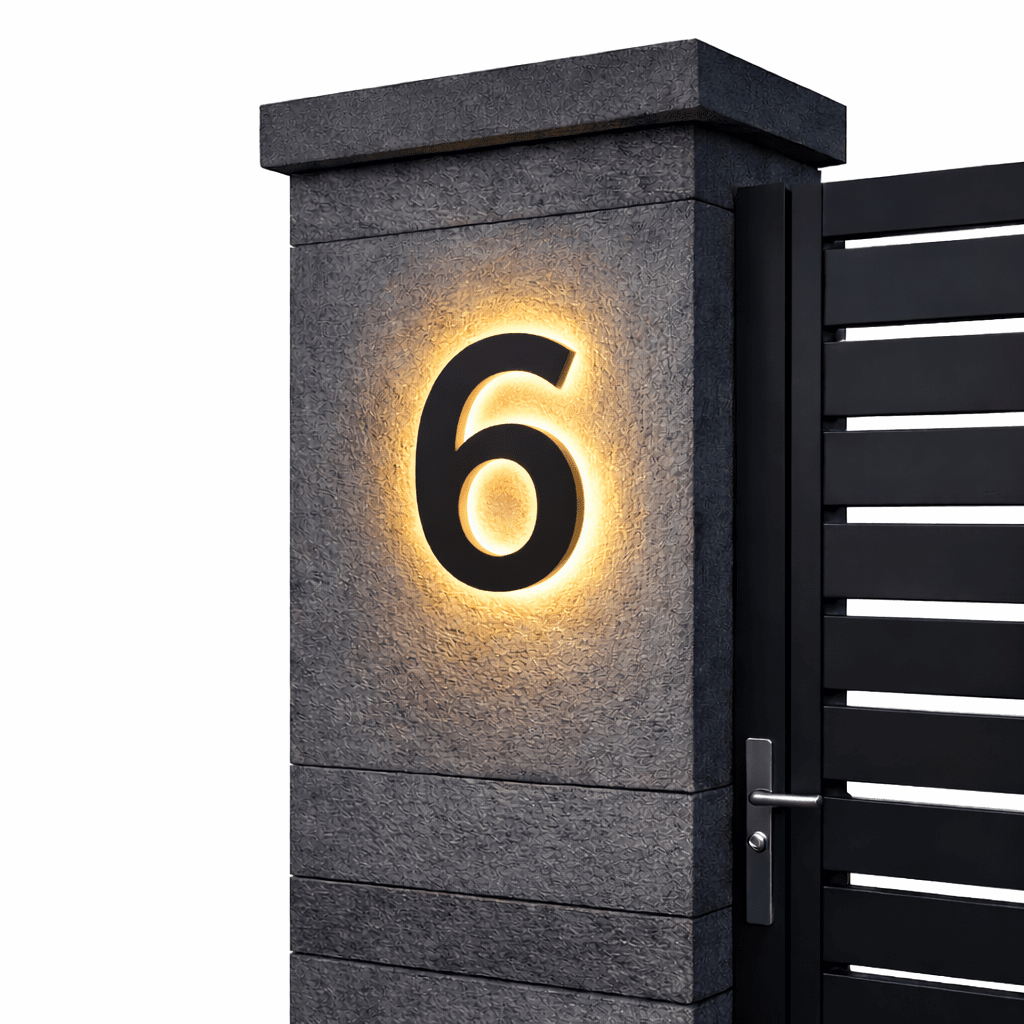 Moderne LED Huisnummers voor Buiten 14