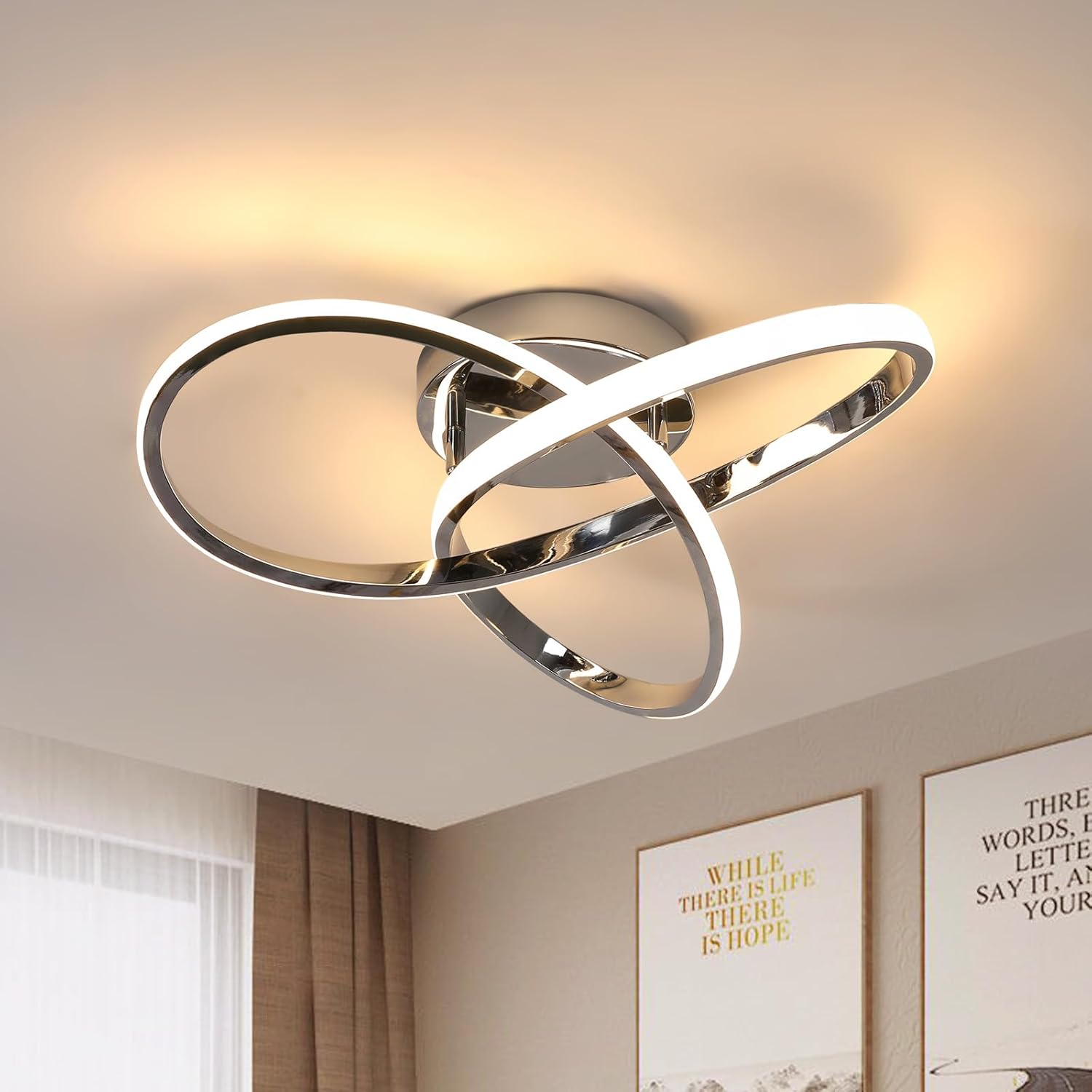 Moderne LED Plafondlamp Bloemontwerp voor Woonruimte en Slaapkamer 0