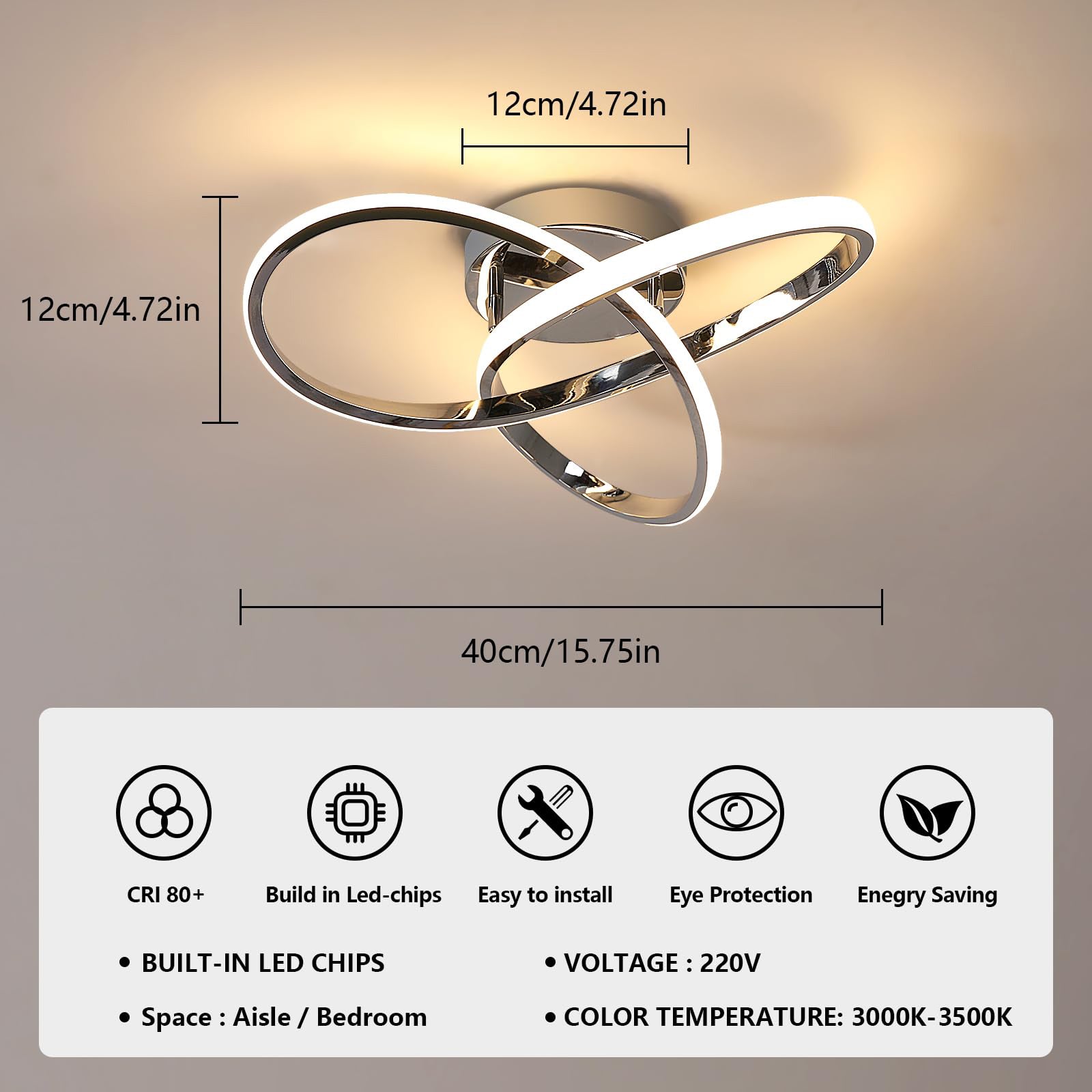 Moderne LED Plafondlamp Bloemontwerp voor Woonruimte en Slaapkamer 3