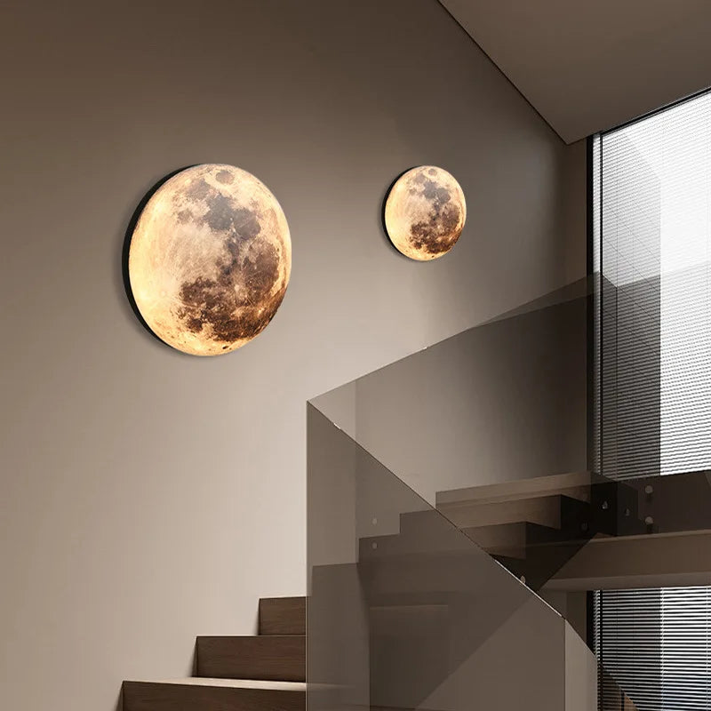 Moderne Plafondlamp Maanoppervlak Artistiek 2
