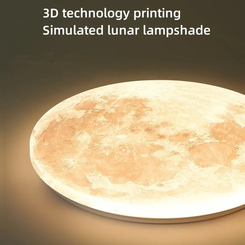 Moderne Plafondlamp Maanoppervlak Artistiek 3
