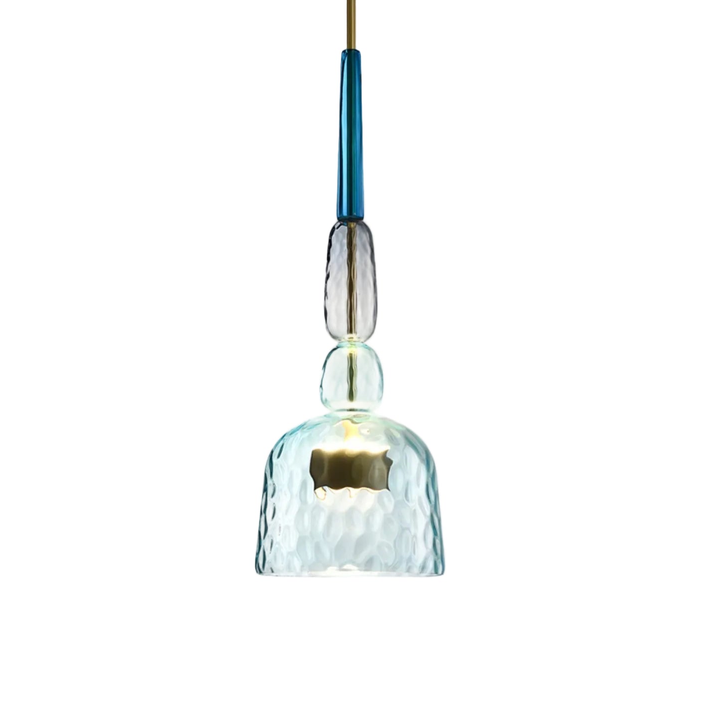 Moderne Plafondlamp Sofia met Gekleurd Glas 0