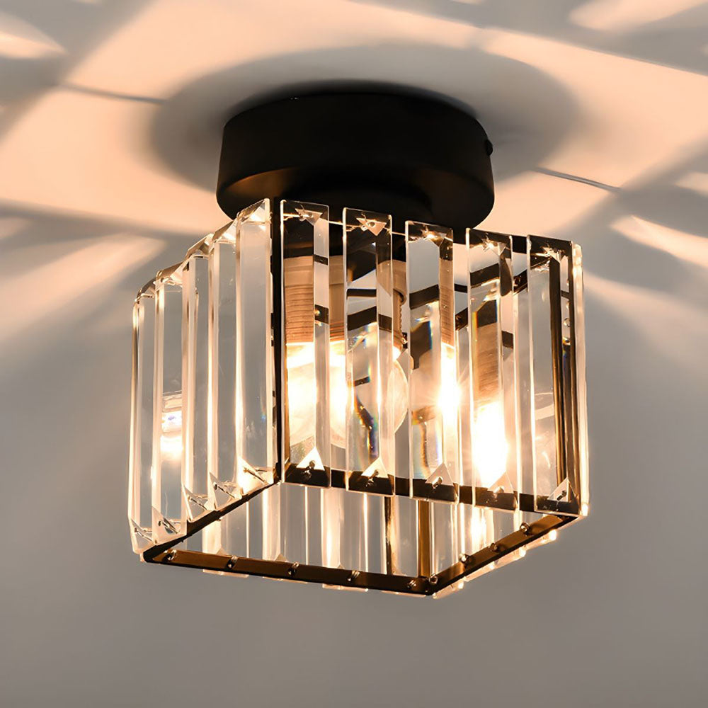 Moderne Plafondlamp met Kristallen Accenten 4