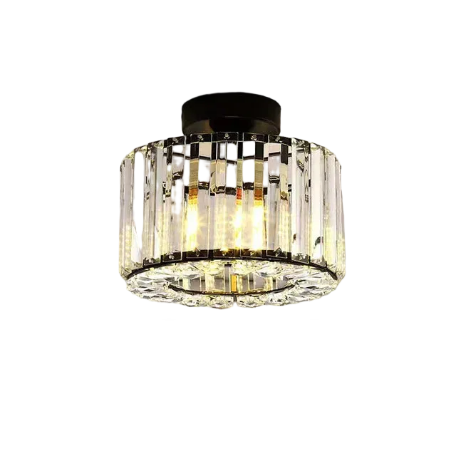 Moderne Plafondlamp met Kristallen Accenten voor Slaapkamer en Woonkamer