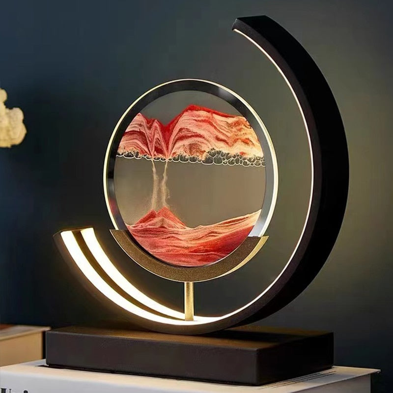 Moderne Tafellamp 3D Zandbak met Dynamische Verlichting 1