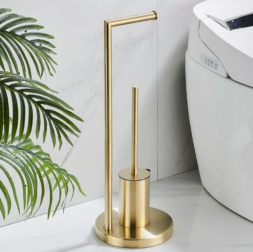 Moderne Toiletrolhouder en Borstel Set voor Badkamer 2