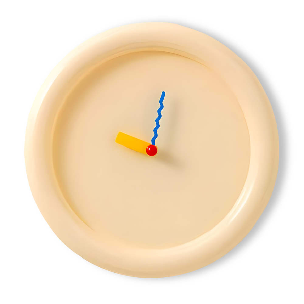 Moderne Wandklok 30 cm Kleurvol Design 10