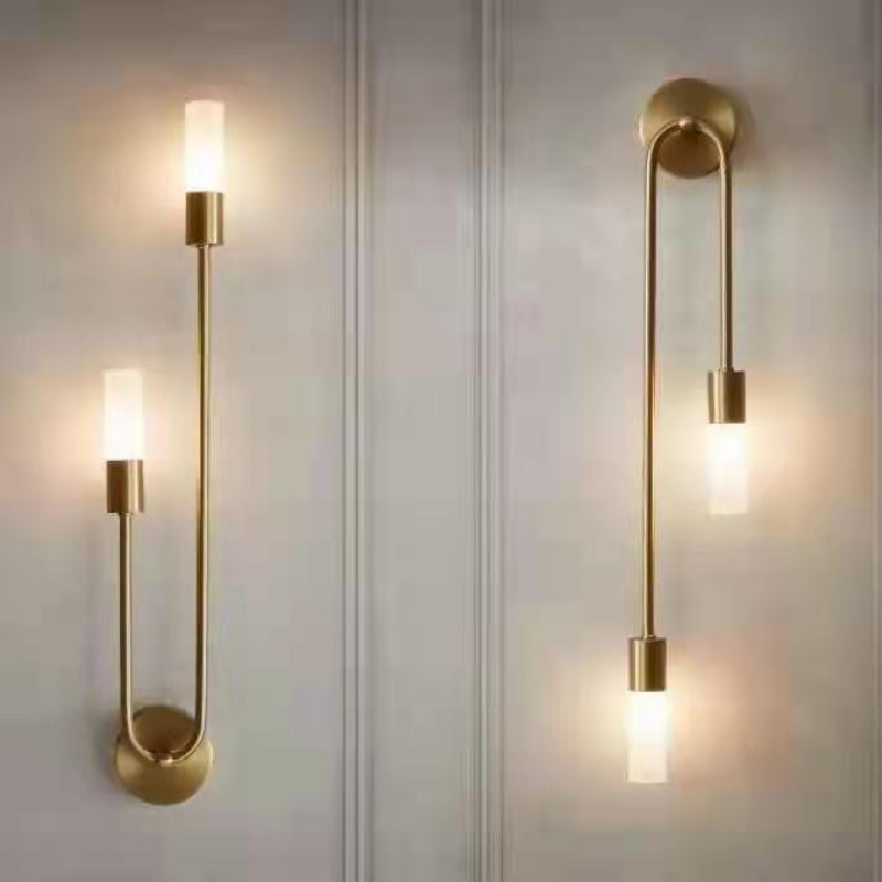 Moderne Wandlamp Goud Minimalistisch Design 3