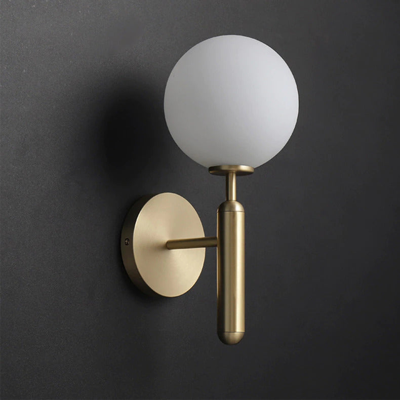 Moderne Wandlamp Ronde Glas Design 1