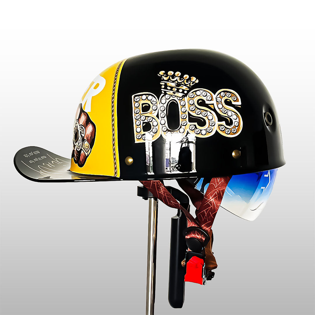 Motorhelm in Baseballpet-Stijl met ECE en DOT Goedkeuring 12