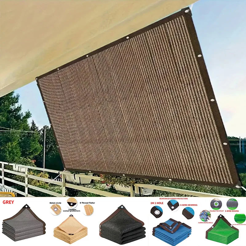 Multifunctioneel Zonneschermnet voor Tuin en Balkon Met UV-Bescherming 0