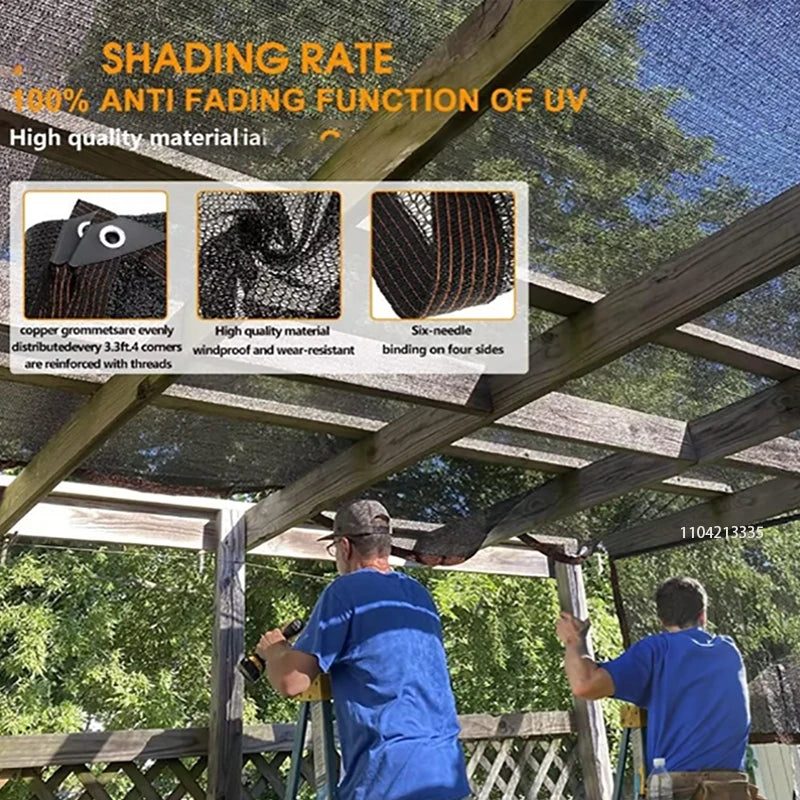 Multifunctioneel Zonneschermnet voor Tuin en Balkon Met UV-Bescherming 3