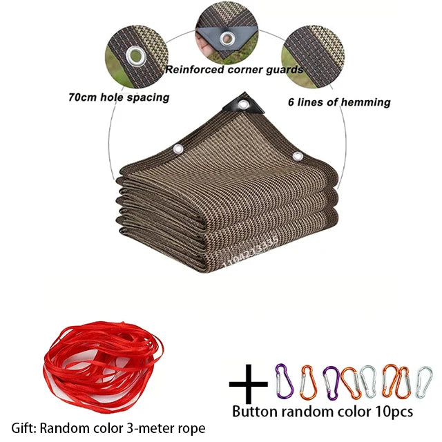 Multifunctioneel Zonneschermnet voor Tuin en Balkon Met UV-Bescherming 8