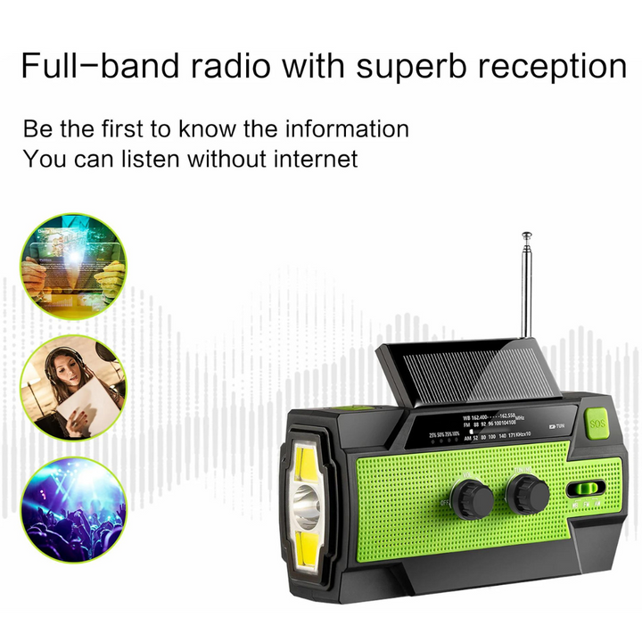Multifunctionele Zonne-energie Radio voor Avontuurlijke Reizen 5