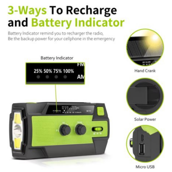 Multifunctionele Zonne-energie Radio voor Avontuurlijke Reizen 6