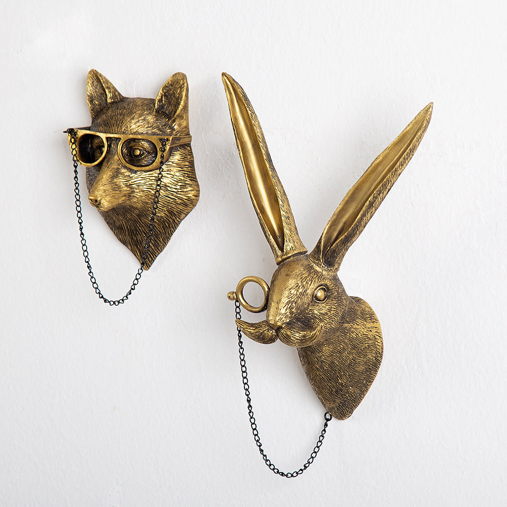 Muurdecoratie Dierenkop voor Woonkamer Rustieke Stijl 4