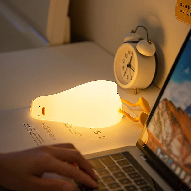 Nachtlampje Eend Creatief Design Met 3 Lichtstanden Voor Slaapkamer Of Kinderkamer Op Batterijen 4
