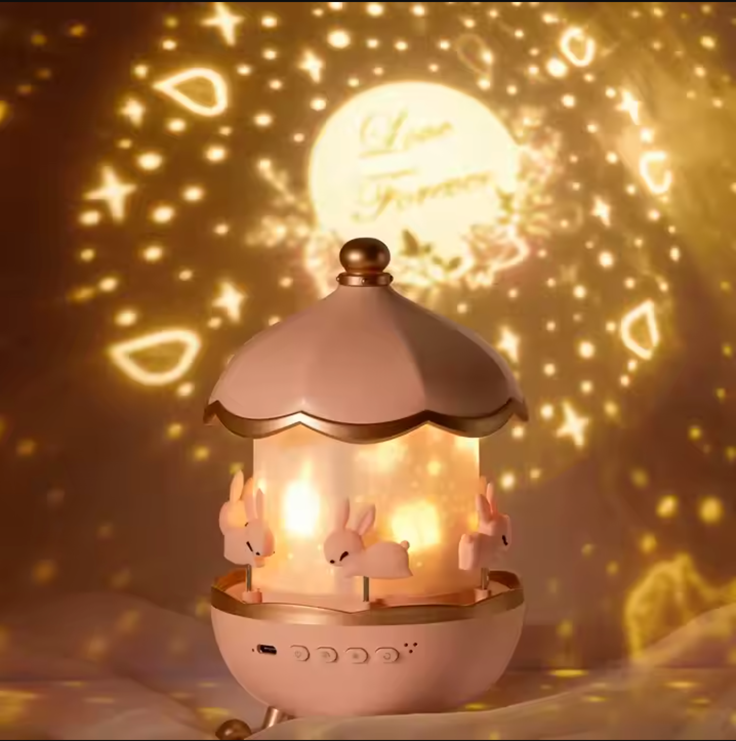 Nachtlampje Galaxy Projector voor Slaapkamer en Babykamer met 360° Roterende Projectie 4