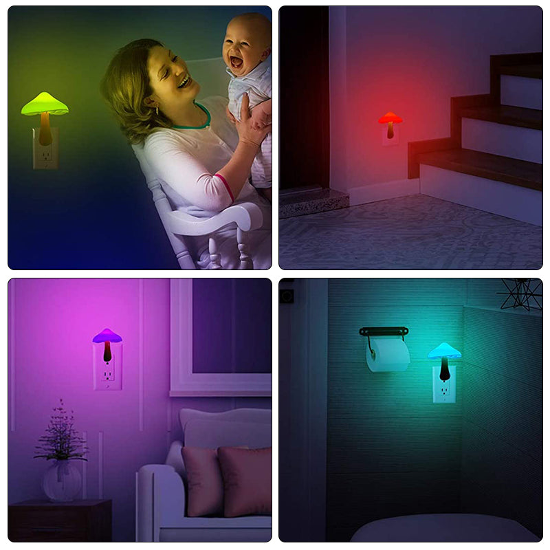 Nachtlampje Paddestoel LED met Bewegingssensor voor Slaapkamer en Babykamer 3