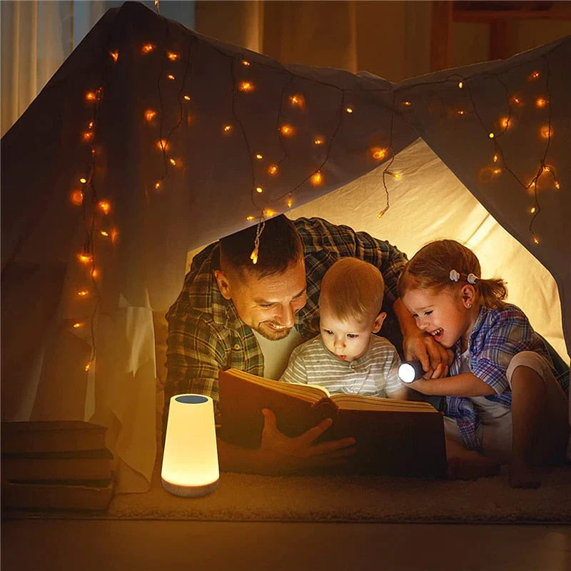 Nachtlampje Slaapkamer Modern Met Aanraaksensor en Meerdere Kleuren 3