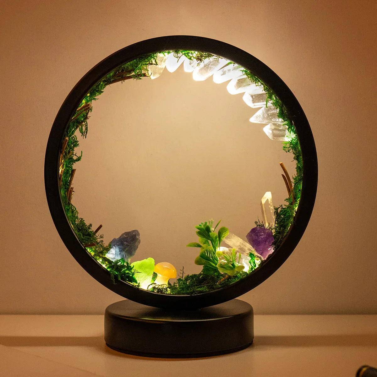 Nachtlampje Slaapkamer Modern Ontwerp met Natuurlijke Elementen 7
