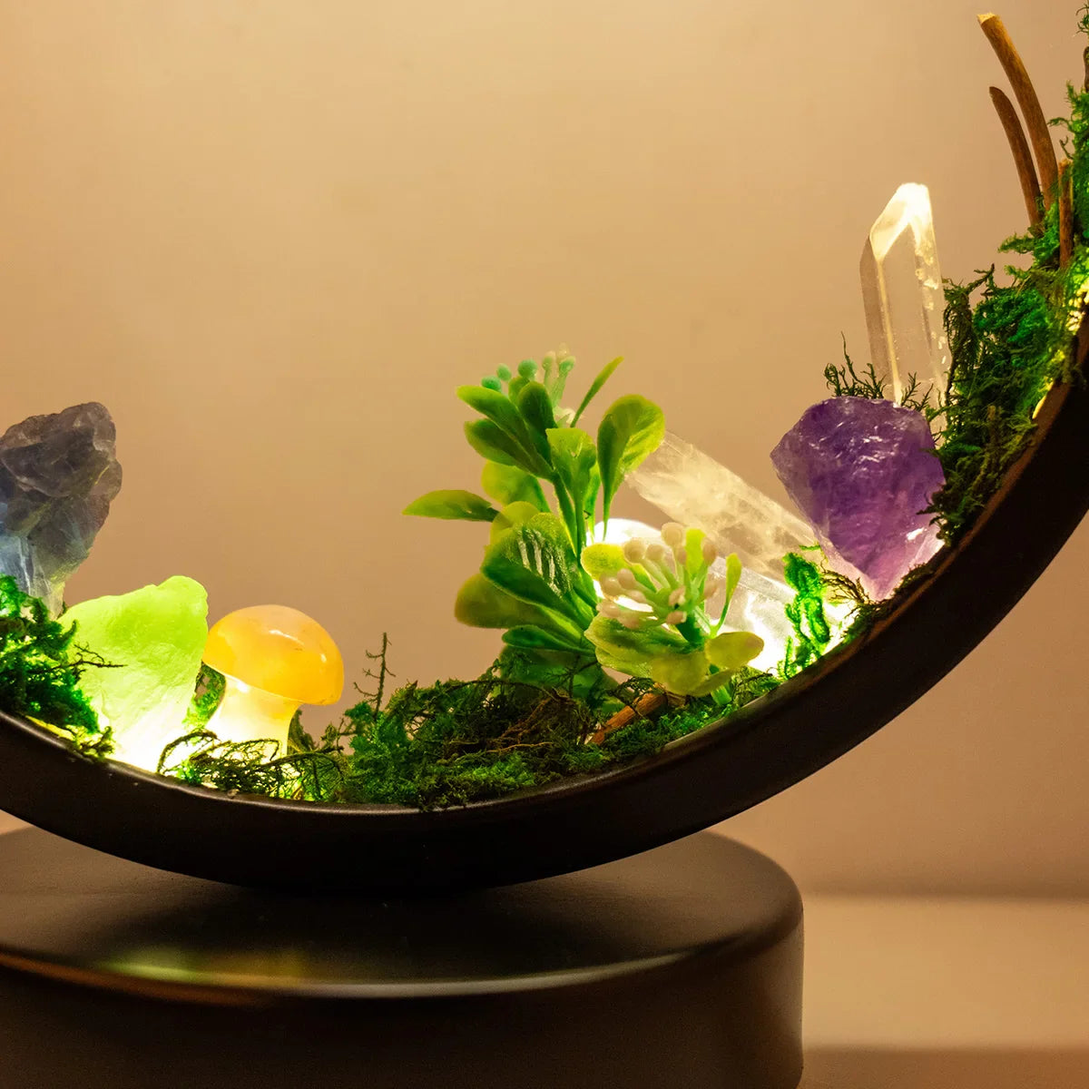 Nachtlampje Slaapkamer Modern Ontwerp met Natuurlijke Elementen 8