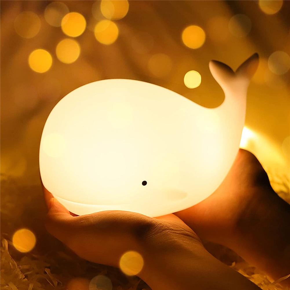 Nachtlampje Walvis voor Kinderen - Sfeervolle Verlichting voor Kinderkamer 2