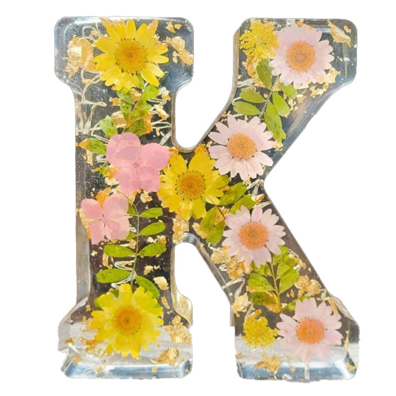 Nachtlampje met Gedroogde Bloemletters 12