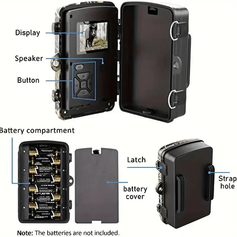 Nachtzicht Wildcamera 12 MP met HD-video 4