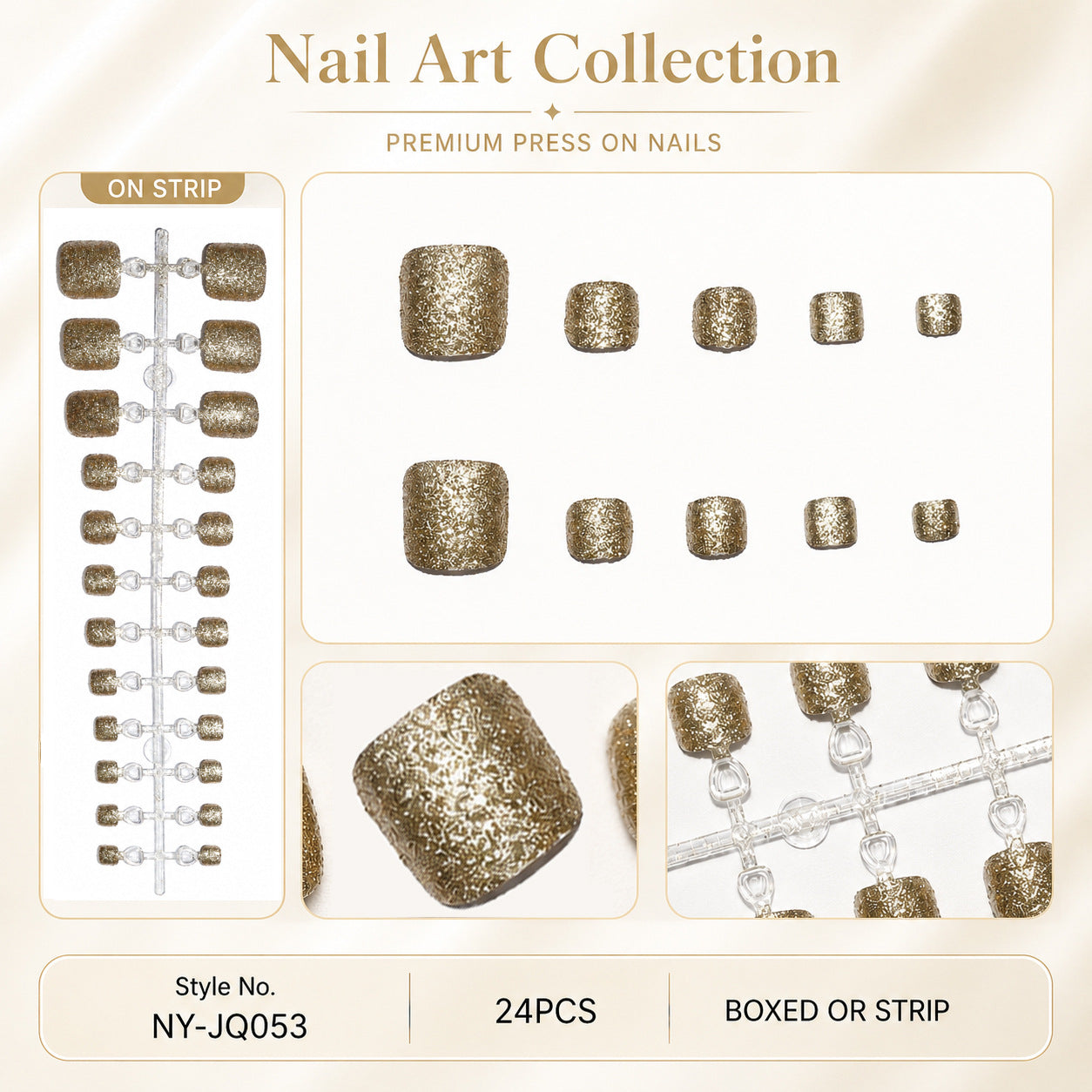 Nagelkunstset Zelfklevend voor Dames Stijlvol Design 7