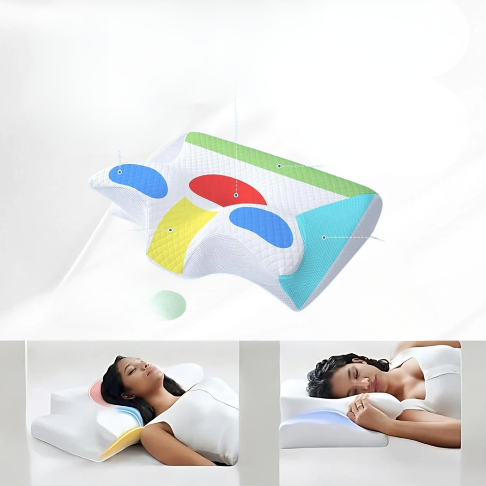 Nek- en rugkussen met ergonomische ondersteuning 2