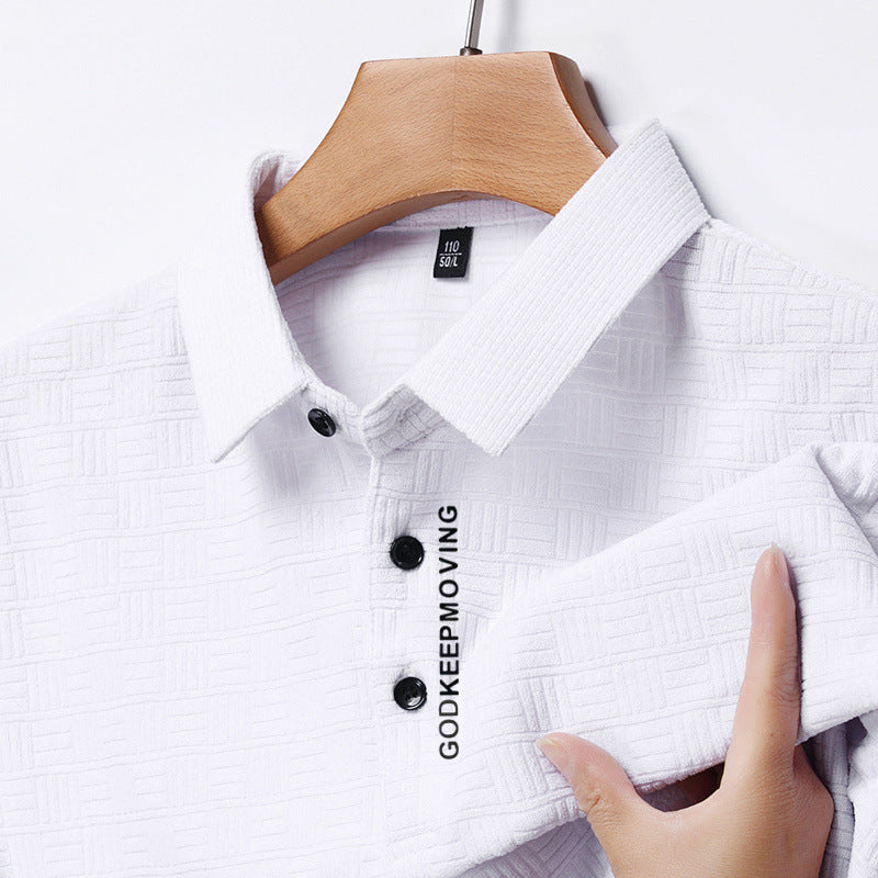 Heren Polo Shirt Ruitpatroon Katoenmix Casual Comfortabel