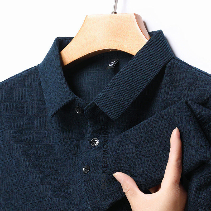 Heren Polo Shirt Ruitpatroon Katoenmix Casual Comfortabel
