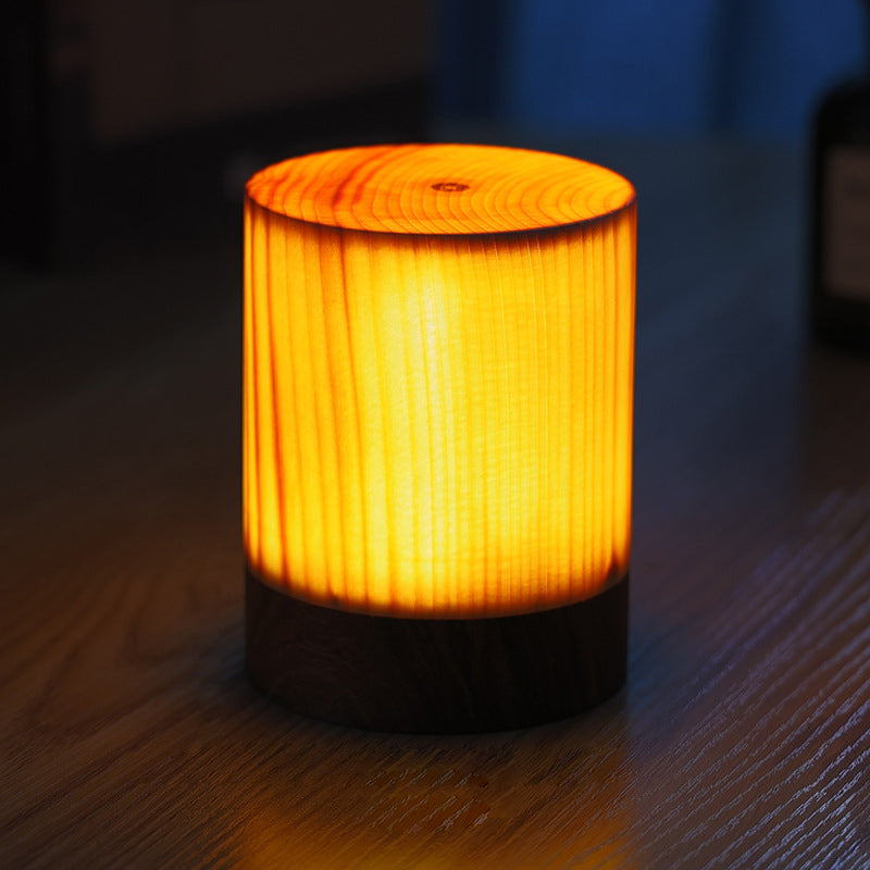 Oplaadbare Draadloze Tafellamp met Touchbediening en Houten Ontwerp 11