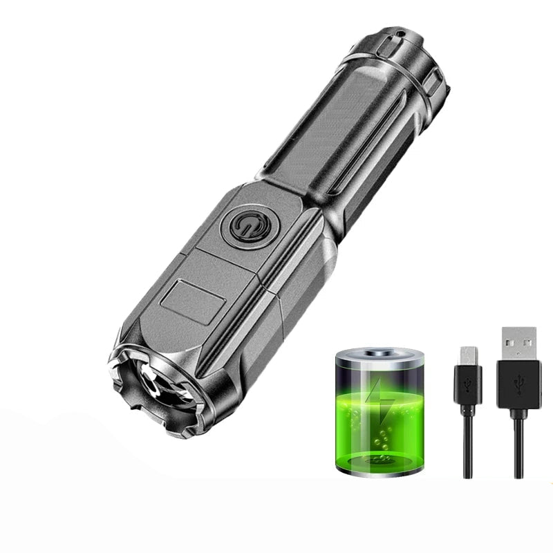 Oplaadbare LED Zaklamp 100.000 Lumen Waterdicht voor Avonturiers 2