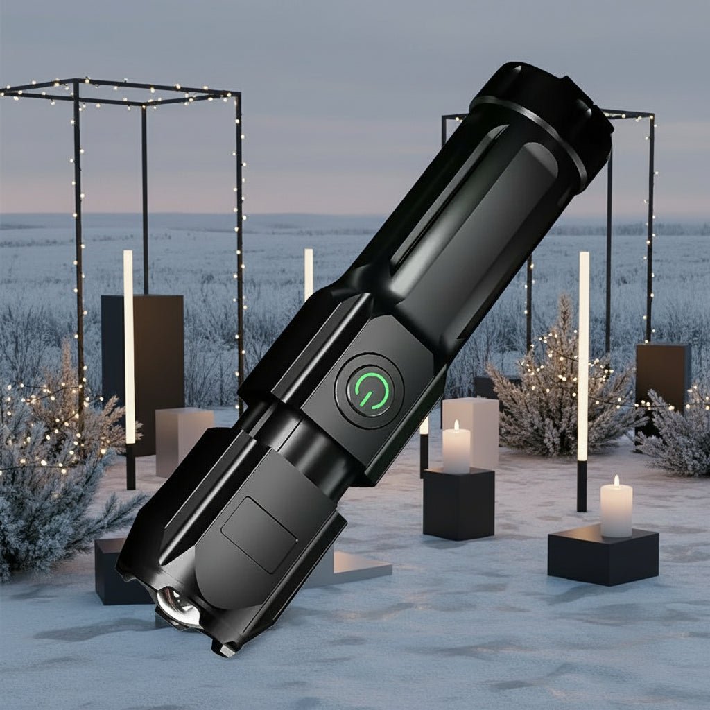 Oplaadbare LED Zaklamp met Telescopische Zoom en Waterbestendig Ontwerp 2
