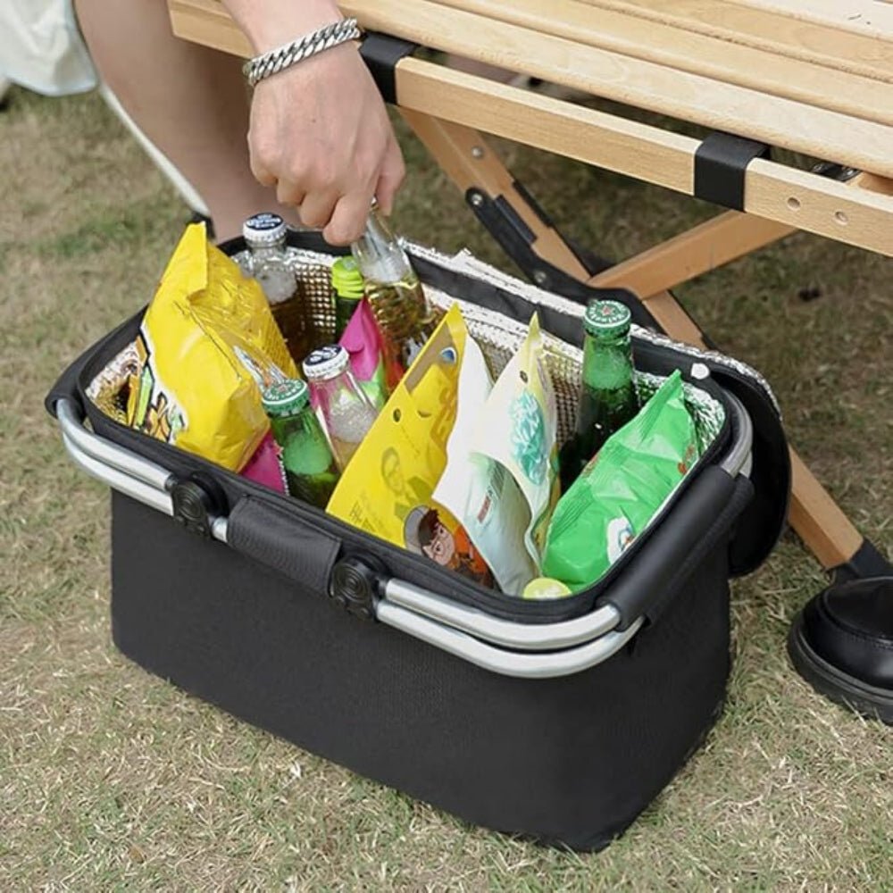 Opvouwbare Picknickmand met Ruime Opbergruimte 2