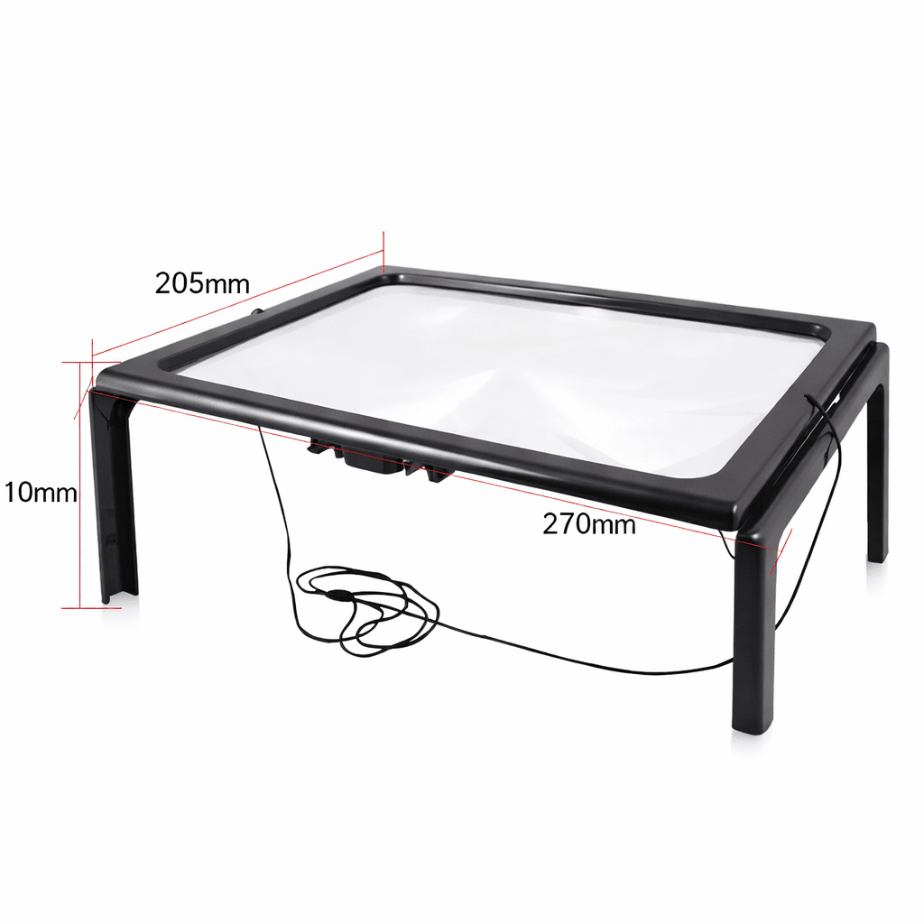 Opvouwbare Tafelloep met LED-verlichting 3x Vergroting 3