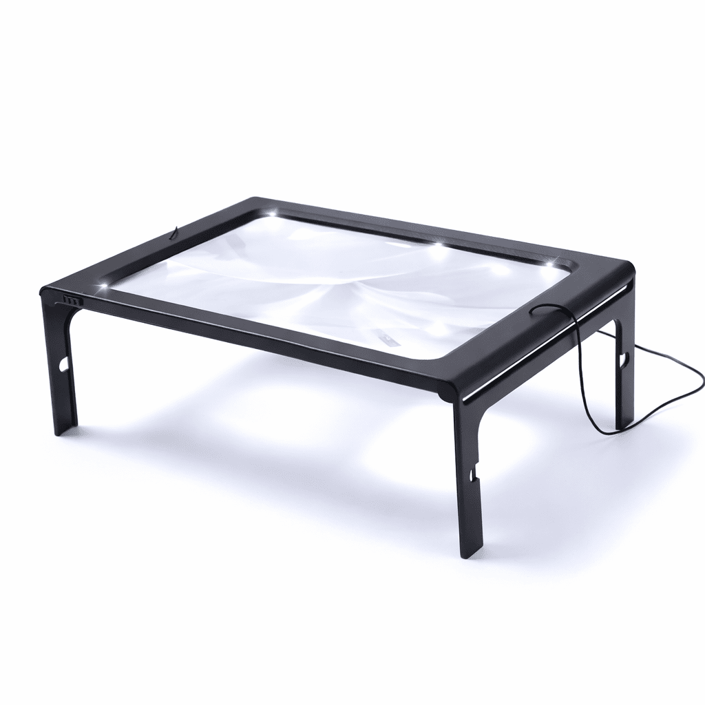 Opvouwbare Tafelloep met LED-verlichting 3x Vergroting 4