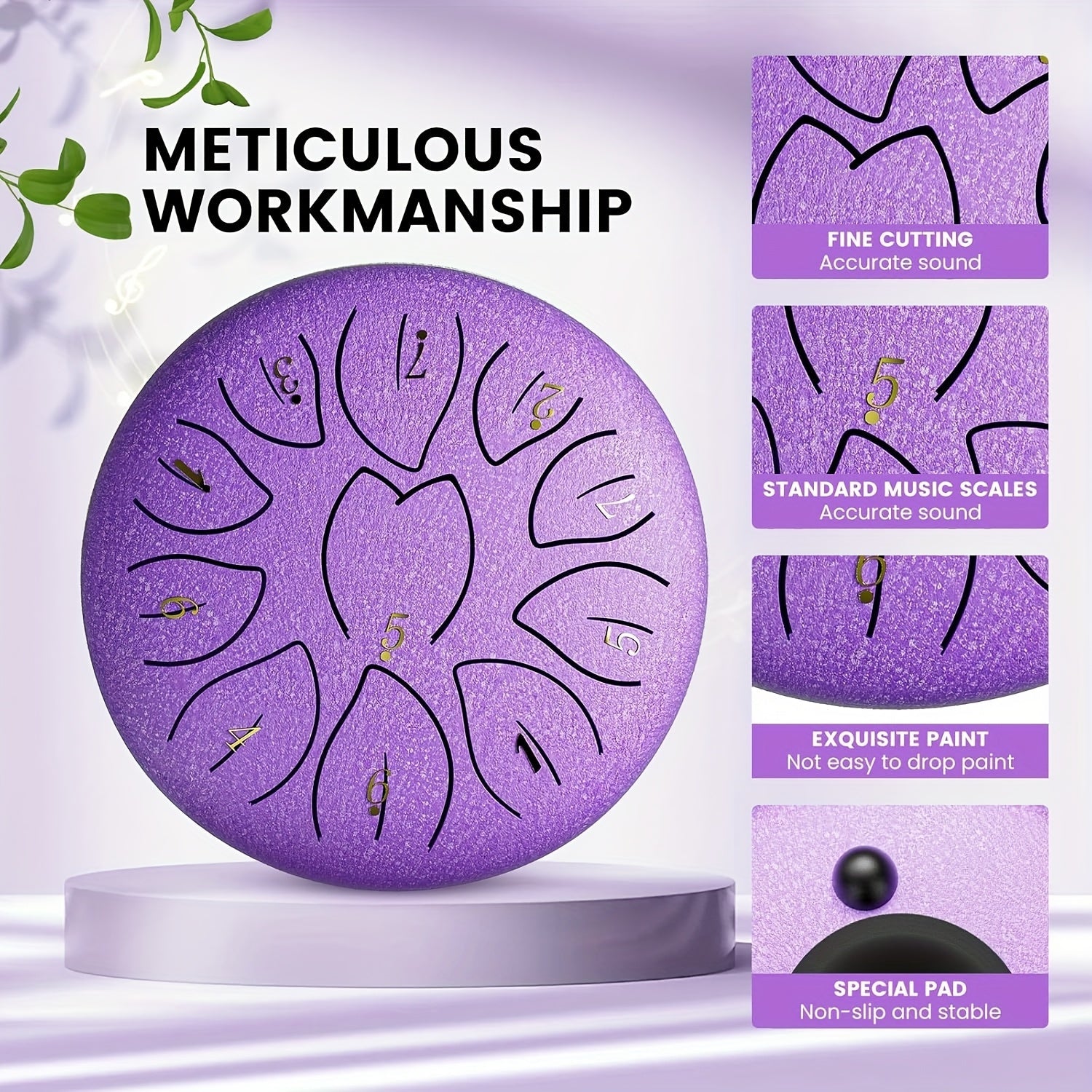 Outdoor Tuin Regentrommel 11-toons Stalen Tongdrum 2