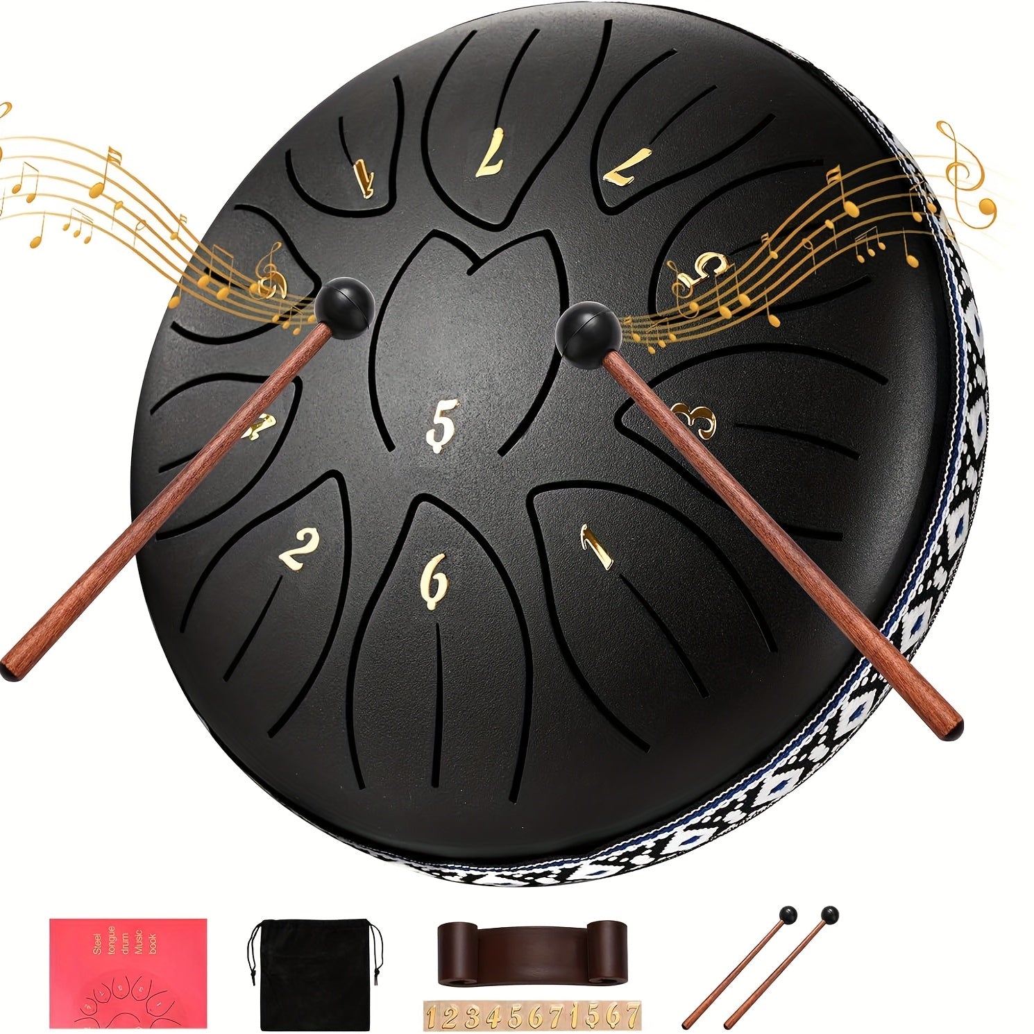 Outdoor Tuin Regentrommel 11-toons Stalen Tongdrum 9