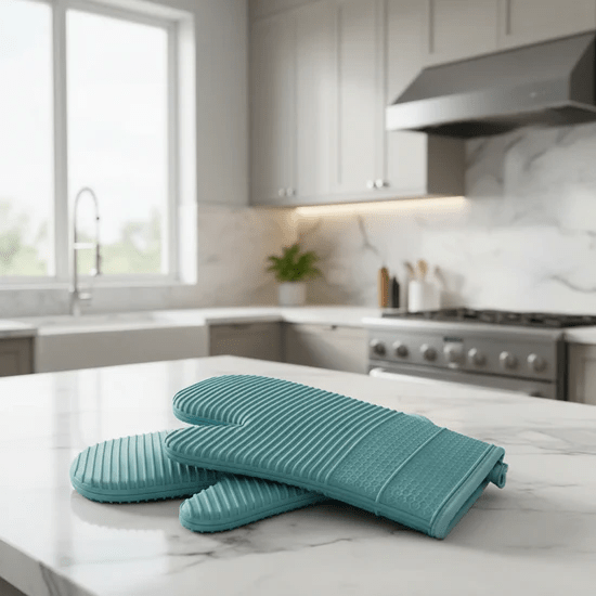 Ovenhandschoenen Antislip Siliconen voor Hittebescherming 2
