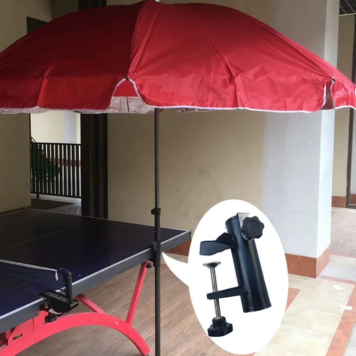Parasolhouder Voor Balkon En Terras Met Slim Bevestigingssysteem 5