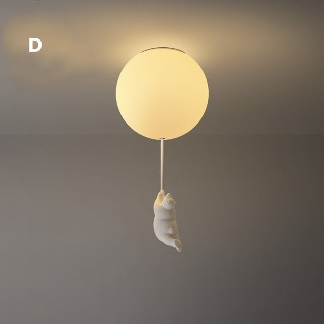 Plafondlamp Beer met Ballon voor Kinderen 12